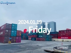 freezer komersial saat dimuat