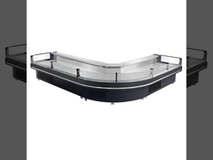 700L Multideck Open Chiller Supermarket Showcase Kulkas Dengan Evaporator