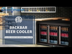 COOLSSMANN kulkas B5 tiga pintu backbar dingin bir