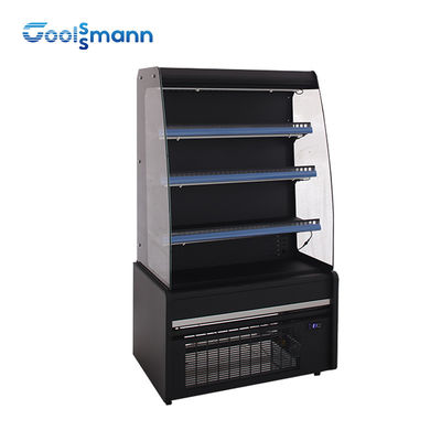 Supermarket Food Display Cooler Kulkas Buah Tirai Udara Tinggi 1580mm